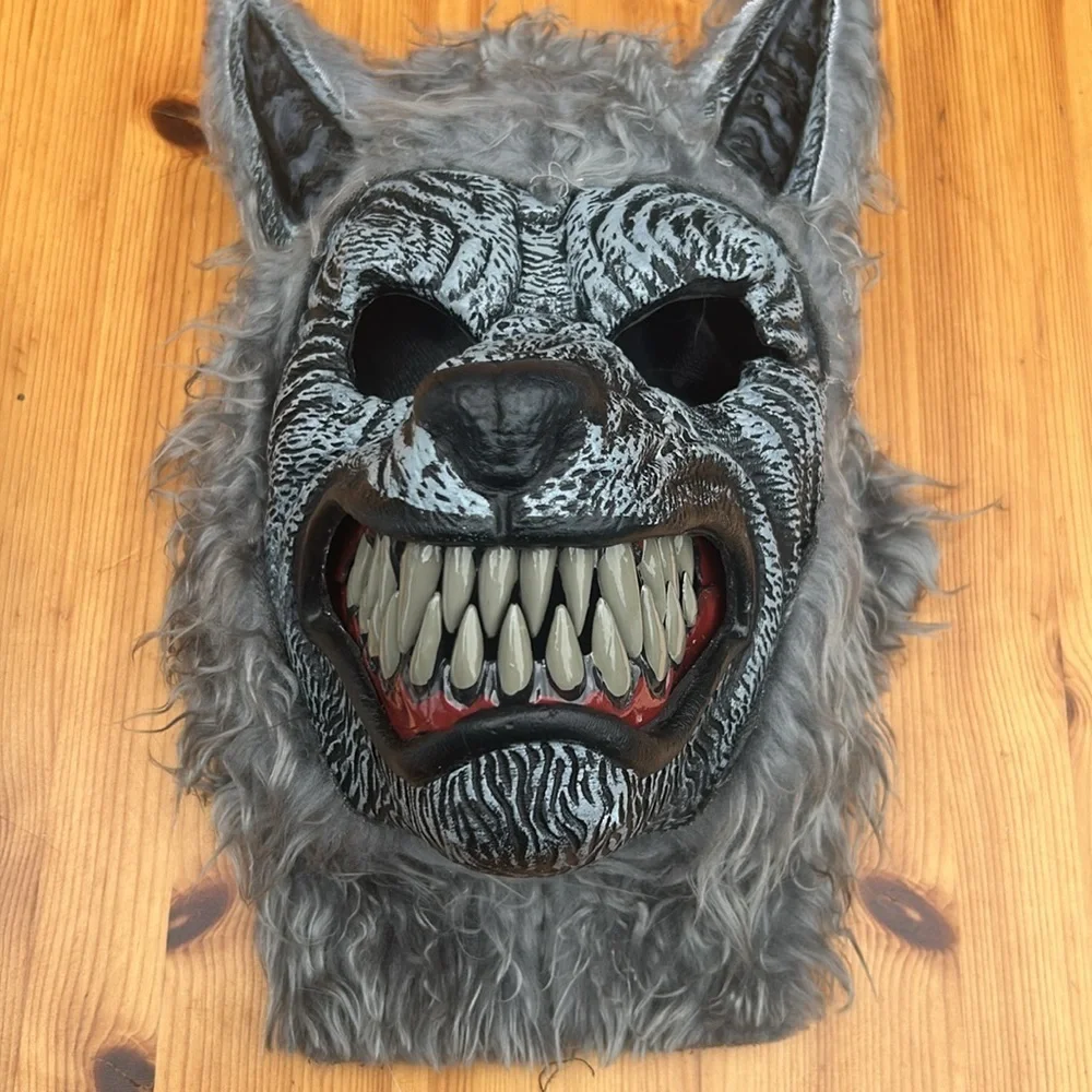Werewolf Mask with gloves size medium Full moon madness